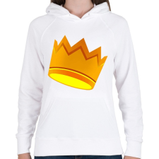 PRINTFASHION Fall Guys Korona - Női kapucnis pulóver - Fehér női pulóver, kardigán