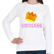 PRINTFASHION Fall Guys: Qualified - Női pulóver - Fehér női pulóver, kardigán