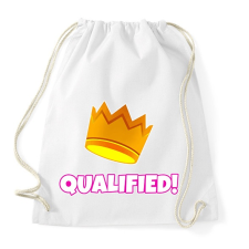 PRINTFASHION Fall Guys: Qualified - Sportzsák, Tornazsák - Fehér tornazsák