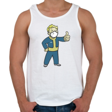 PRINTFASHION Fallout 2020 - Férfi atléta - Fehér