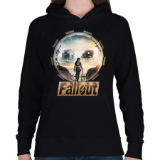 PRINTFASHION Fallout - Női kapucnis pulóver - Fekete női pulóver, kardigán