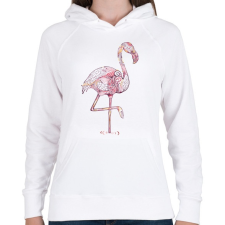 PRINTFASHION Falmingós póló - Női kapucnis pulóver - Fehér női pulóver, kardigán