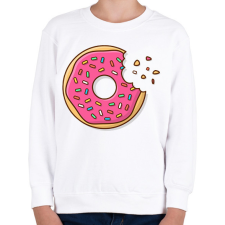 PRINTFASHION Fánk - Gyerek pulóver - Fehér gyerek pulóver, kardigán