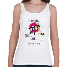 PRINTFASHION Fánk  - Női atléta - Fehér női trikó