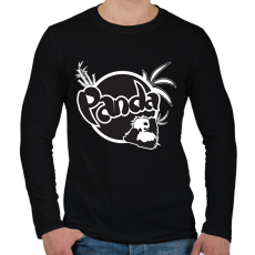 PRINTFASHION fanta panda - Férfi hosszú ujjú póló - Fekete