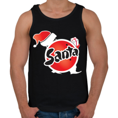 PRINTFASHION fanta santa - Férfi atléta - Fekete