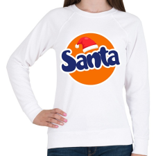 PRINTFASHION Fanta Santa - Női pulóver - Fehér női pulóver, kardigán