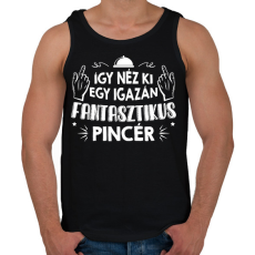 PRINTFASHION Fantasztikus pincér - Férfi atléta - Fekete