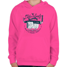 PRINTFASHION Fanyűvők - Gyerek kapucnis pulóver - Fukszia
