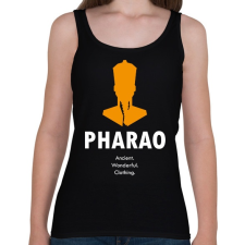 PRINTFASHION Fáraó fej - Női atléta - Fekete női trikó