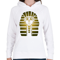 PRINTFASHION Fáraó - Női kapucnis pulóver - Fehér