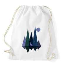 PRINTFASHION Farkas ás hegyek 6 - Sportzsák, Tornazsák - Fehér tornazsák