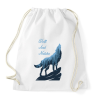 PRINTFASHION Farkas és a természet - Sportzsák, Tornazsák - Fehér