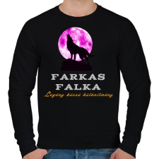 PRINTFASHION farkas falka legénybúcsú különítmény - Férfi pulóver - Fekete férfi pulóver, kardigán