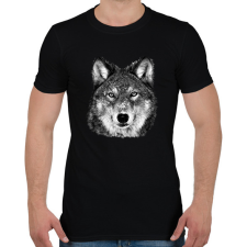 PRINTFASHION Farkas (fekete-fehér újság) - Férfi póló - Fekete férfi póló