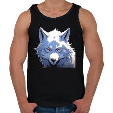 PRINTFASHION farkas - Férfi atléta - Fekete