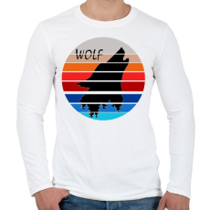 PRINTFASHION Farkas  - Férfi hosszú ujjú póló - Fehér
