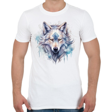 PRINTFASHION farkas - Férfi póló - Fehér férfi póló