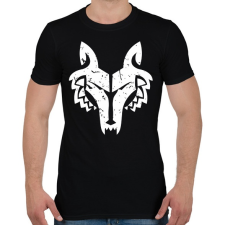 PRINTFASHION Farkas - Férfi póló - Fekete férfi póló