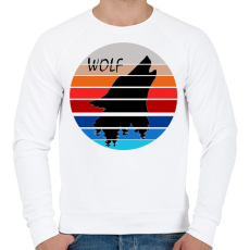 PRINTFASHION Farkas  - Férfi pulóver - Fehér