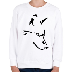 PRINTFASHION Farkas  - Gyerek pulóver - Fehér