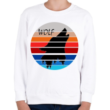 PRINTFASHION Farkas  - Gyerek pulóver - Fehér gyerek pulóver, kardigán