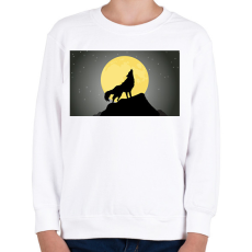 PRINTFASHION farkas - Gyerek pulóver - Fehér
