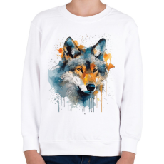PRINTFASHION farkas - Gyerek pulóver - Fehér