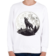PRINTFASHION Farkas - Gyerek pulóver - Fehér gyerek pulóver, kardigán