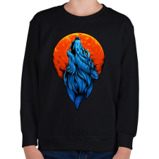 PRINTFASHION farkas - Gyerek pulóver - Fekete gyerek pulóver, kardigán