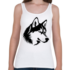 PRINTFASHION Farkas - Női atléta - Fehér női trikó