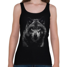 PRINTFASHION farkas - Női atléta - Fekete