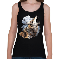 PRINTFASHION Farkas  - Női atléta - Fekete