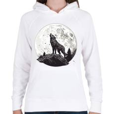 PRINTFASHION Farkas  - Női kapucnis pulóver - Fehér