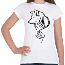 PRINTFASHION Farkas - Női póló - Fehér női póló