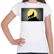 PRINTFASHION farkas - Női póló - Fehér