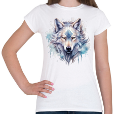 PRINTFASHION farkas - Női póló - Fehér női póló