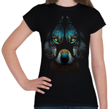 PRINTFASHION Farkas - Női póló - Fekete női póló