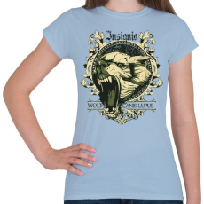 PRINTFASHION Farkas - Női póló - Világoskék