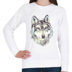 PRINTFASHION farkas - Női pulóver - Fehér