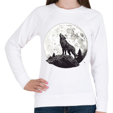 PRINTFASHION Farkas  - Női pulóver - Fehér női pulóver, kardigán