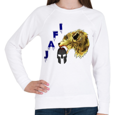 PRINTFASHION farkas spárta - Női pulóver - Fehér