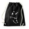 PRINTFASHION Farkas  - Sportzsák, Tornazsák - Fekete