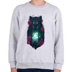 PRINTFASHION Farkasok - Gyerek pulóver - Sport szürke
