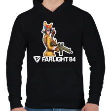 PRINTFASHION Farlight84 - Maggie - Férfi kapucnis pulóver - Fekete férfi pulóver, kardigán