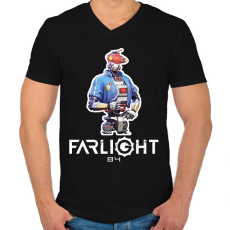 PRINTFASHION Farlight84 - MKR - Férfi V-nyakú póló - Fekete