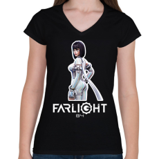 PRINTFASHION Farlight84 - Phantom - Női V-nyakú póló - Fekete