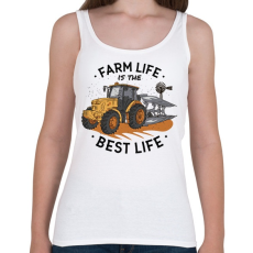 PRINTFASHION Farm - trakrtor - a legjobb életmód - Női atléta - Fehér