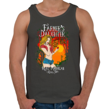 PRINTFASHION Farmerek lánya - Férfi atléta - Sötétszürke atléta, trikó