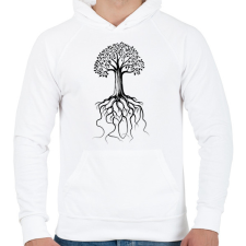 PRINTFASHION faSZOM - Férfi kapucnis pulóver - Fehér férfi pulóver, kardigán